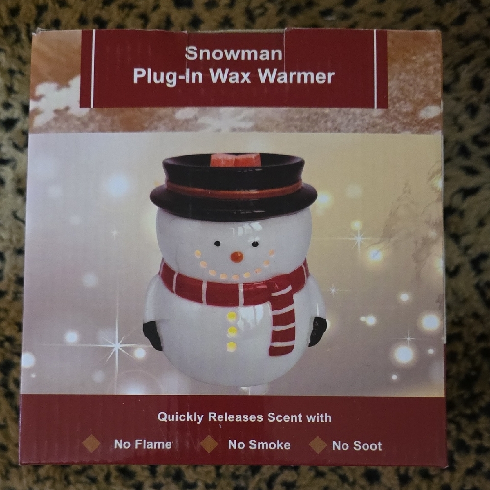 NEW Snowman Ceramic Plug-in Wax Warmer